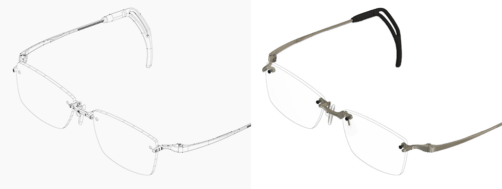 チタン製フルオーダーメガネを可能にした最先端の加工技術
